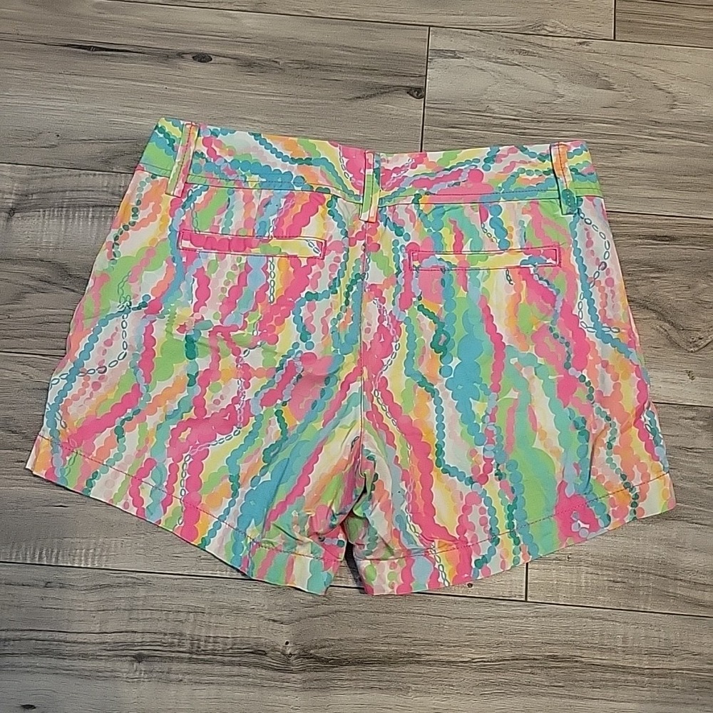 Lilly Pulitzer Shorts Womens 0 Multicolor The Callahan Shorts 5" Inseam 19277 - Picture 3 of 12